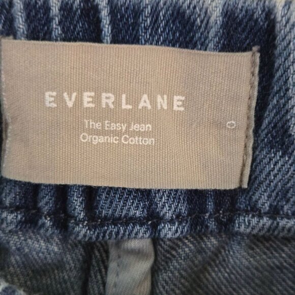 Everlane The Easy Jean Organic Cotton Elastic Waist Pockets Pull On Jeans Size 0 - Picture 8 of 10